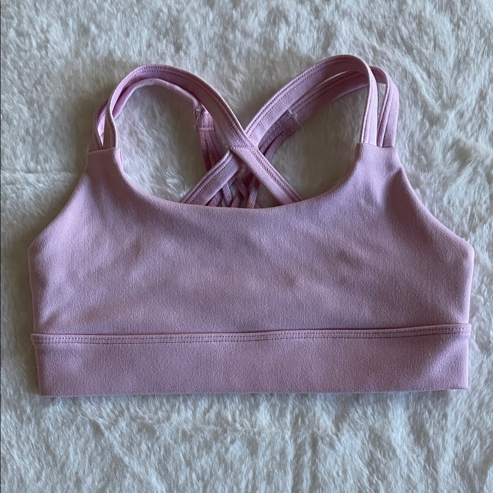 Freely Pink Cross-Back Sports Bra  SZ S